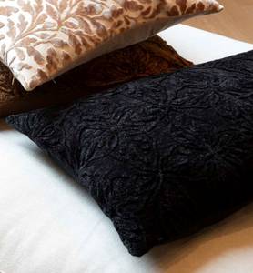 Housse de coussin Amar Noir