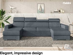 Ecksofa Voss U-Form Grau