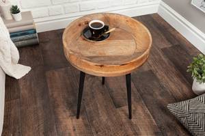 Beistelltisch PURE NATURE Schwarz - Holz - 35 x 50 x 35 cm