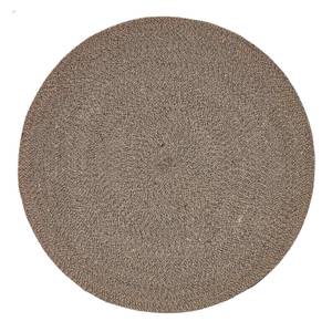 Geflochtener handgewebter Teppich Beige - 150 x 150 cm