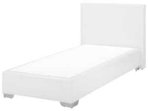 Boxspring Bett PRESIDENT Silber - Weiß - 99 x 92 x 211 cm - Kunstleder