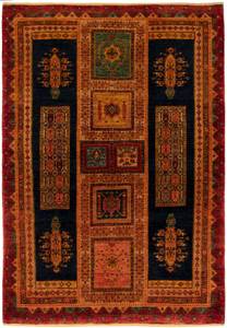 Tapis Kashkuli XLVI Marron - Textile - 139 x 1 x 200 cm