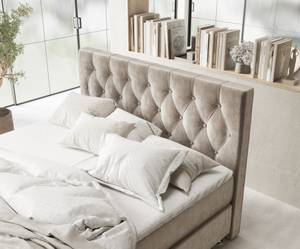 Boxspringbett Excelsior Taupe - Breite: 200 cm