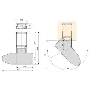 Bügelbrett Iron 180 8080020 Metall - 32 x 16 x 45 cm