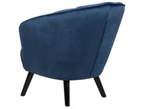 Fauteuil DALA Bleu - Bleu foncé - Chêne foncé