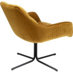 Fauteuil pivotant Bristol Jaune - Textile - 83 x 79 x 76 cm