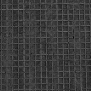 Paillasson caoutchouc et fibres coco Noir - Marron - Fibres naturelles - Matière plastique - 75 x 3 x 45 cm