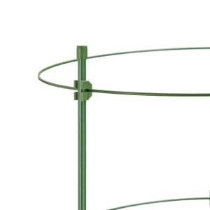 Lot de 4 tuteurs à plantes 91 cm Vert - Métal - Matière plastique - 28 x 91 x 28 cm