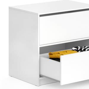 Schublade Visit  2er Set groß Weiß - Holzwerkstoff - 12 x 26 x 40 cm
