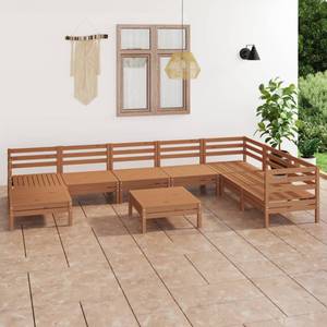 Garten-Lounge-Set Braun - Massivholz - Holzart/Dekor - 64 x 29 x 64 cm