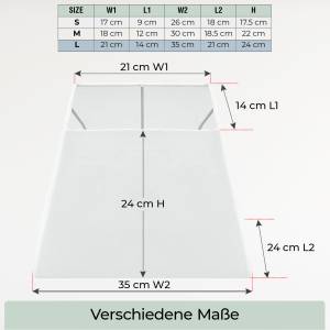 Lampenschirm Premium III Trapez W UØ35 Weiß - 21 x 24 x 35 cm