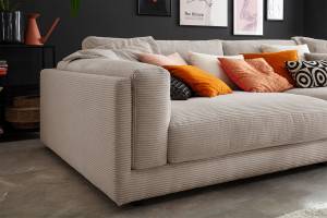 Big Sofa RAINA Taupe - Textil