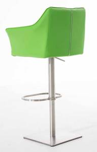 Tabouret de bar Damaso Lot de 2 Vert - Argenté