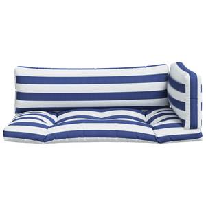 Coussin de palette 3005779-3 (lot de 3) Bleu - Blanc