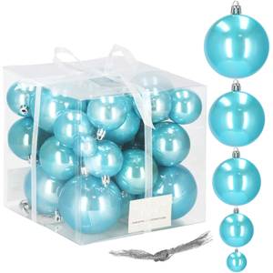 Weihnachtsbaumkugeln-Set 37 Stück Blau
