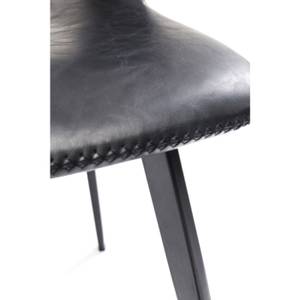 Chaise Reunion Noir - Cuir synthétique - 57 x 77 x 51 cm