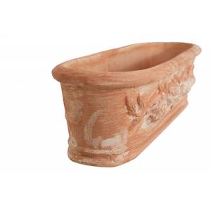 Korb TERRACOTTA TOSCANA Braun - Keramik - Stein - 20 x 17 x 64 cm