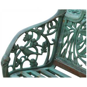 Banc de Jardin Art Nouveau Vert - 70 x 110 x 184 cm