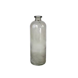 Bodenvase Bottle - Glas - 11x33 cm Grau - Glas - 11 x 33 x 11 cm