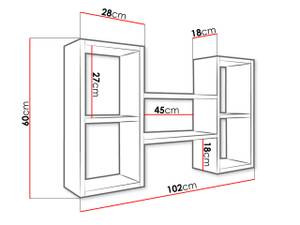 Wandboard Trio 002 Eiche Sonoma Dekor