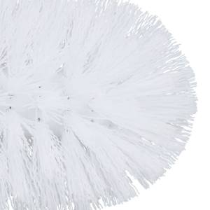 Brosse à WC en lot de 3 blanc Argenté - Blanc - Métal - Matière plastique - 8 x 35 x 8 cm