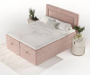 Boxspringbett Palmera Pink - Breite: 140 cm