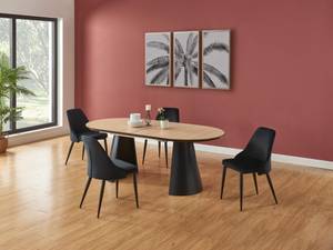 Table extensible FELANIO Beige - Bois manufacturé - 103 x 76 x 406 cm