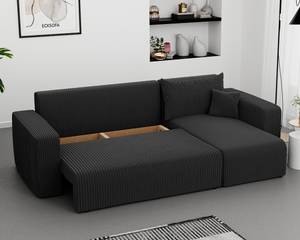 Ecksofa Piano Schwarz