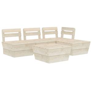 Mobilier de jardin Beige - Bois massif - Bois/Imitation - 60 x 30 x 60 cm