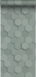 PP intissé éco texture hexagone 3d 7390 Vert