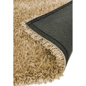 Tapis shaggy tufté main FURRY Doré - 120 x 180 cm