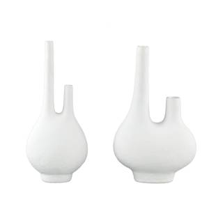 Vase Hann Blanc - Matière plastique - 10 x 36 x 22 cm