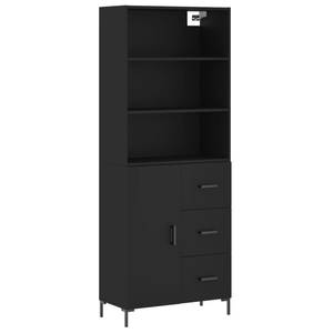 Highboard DE4982 Schwarz - Holzwerkstoff - 34 x 180 x 70 cm