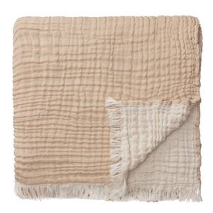 Musselin-Tagesdecke Couco Beige - Textil - 140 x 1 x 200 cm