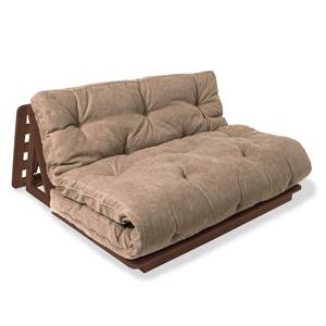 Futon Stuhl LAYTI-140, Buchenholz Beige