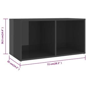 TV-Schrank(4er Set) 3007963 Grau - Holzwerkstoff - 72 x 37 x 35 cm