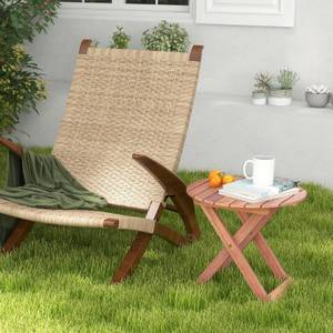 Gartentisch TI93738DE Braun - Holzwerkstoff - 46 x 45 x 46 cm