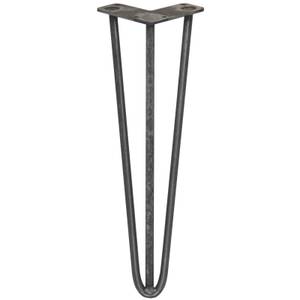 3 Streben Hairpin-Tischbeine 40.5cm H Metall - 1 x 41 x 2 cm