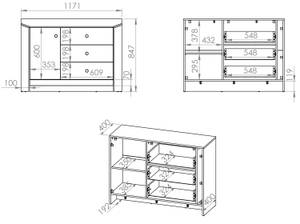 Jugendzimmer-Set TERNI 4-teilig Grau - Silber - Holzwerkstoff - 420 x 201 x 207 cm