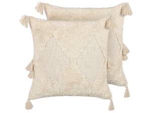 Coussin décoratif AVIUM Beige - Crème - Nombre de pièces dans le lot : 2