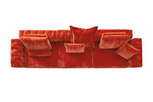 Sofa SEPHI Modulsofa Cord Vintage Rot