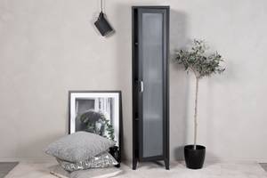 Vitrinenschrank Acero Schwarz - Metall - 35 x 150 x 35 cm