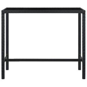 Garten-Bar-Set (7-teilig) 3012236-3 Schwarz - 60 x 130 cm - Anzahl Teile im Set: 7