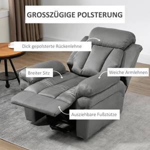 Aufsteh-Sessel 713-013V92LG Grau - Textil - 96 x 105 x 93 cm