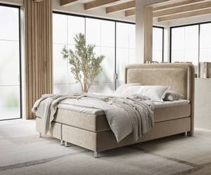 Boxspringbett Salvi Beige - Breite: 200 cm