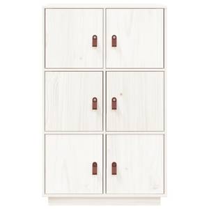 Highboard DE8723 Weiß - Massivholz - 40 x 109 x 67 cm