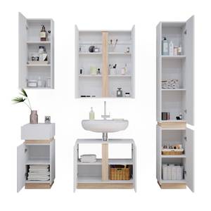 Badmöbel Set Gloria 40891 Braun - Weiß - Holzwerkstoff - 70 x 55 x 34 cm