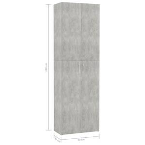 Büroschrank 298547 Grau - Steingrau - 60 x 190 x 32 cm