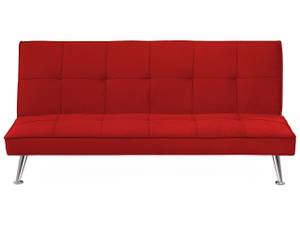 3-Sitzer Sofa HASLE Rot - Silber