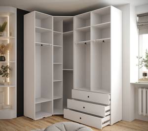 Garderobe Inova 4 Z6 Schwarz - Weiß